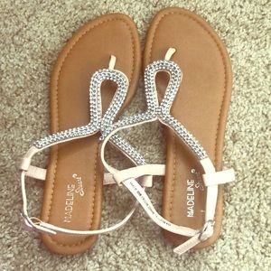 A pair of light pick Madeline Stuart sandals